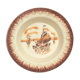 Flat decoration porcelain boat Moulin des loups