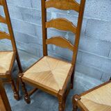 6 chaises rustiques