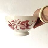 Bol ancien Digoin roses