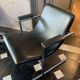 Rudi verelst "oslo" for novalux, series of 4 chromed metal armchairs, c