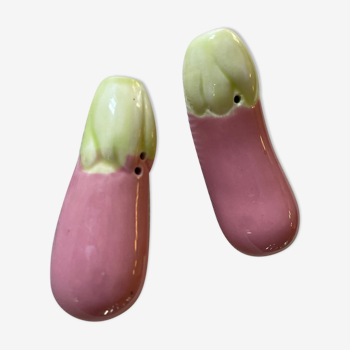 Salière poivrière légume céramique