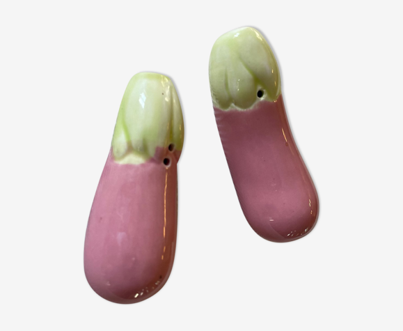 Salière poivrière légume céramique
