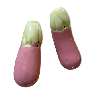 Salière poivrière légume céramique