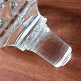 Carafe à whisky carrées en cristal transparent vintage