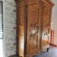 Antique wardrobe from the late 19th century, fully restored in 1989.