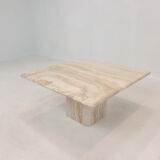 Italian travertine coffee table, 1980's