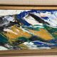 Original Swedish Oil on Cardboard – "Mountains" by Svendolf Carlsson – Signed – Vintage and Framed – 70 × 45 cm (27.6" × 17.7")