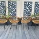 Former vintage rattan lounge