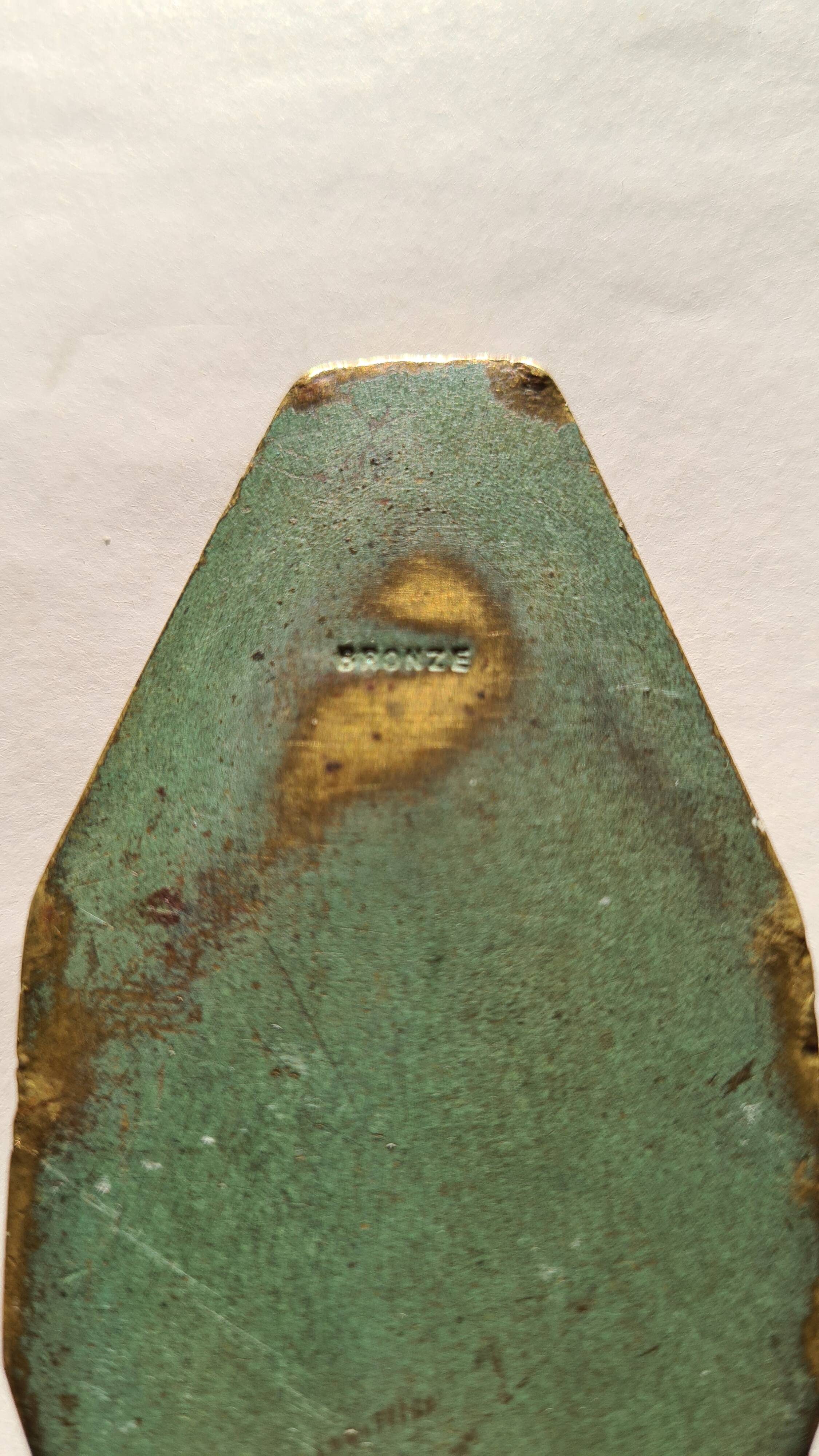 "A. Sadoux" bronze letter opener