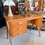 Vintage desk with tapered legs