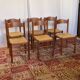 36 chaises vintage en hêtre et paille – Vente par lots – Grande série