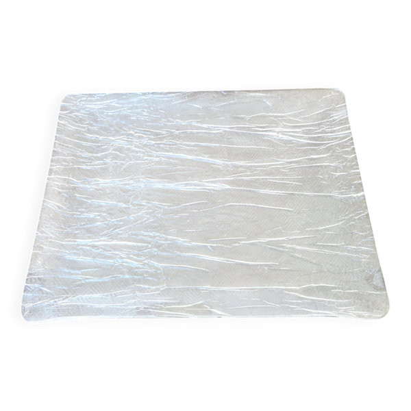 Plateau Roche Bobois en plexiglas texturé, 1970