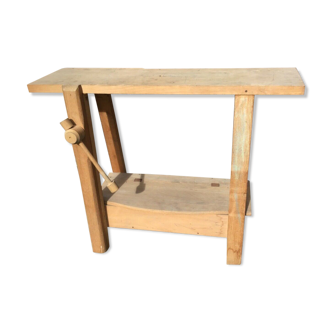 Établi ancien en bois pour enfant