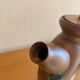 Glazed stoneware sculptural teapot signed