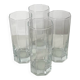 Lot de 4 verres long drink vintage