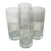 Set of 4 vintage long drink glasses