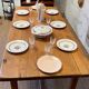 Solid oak farmhouse table