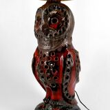 Important ceramic lamp / floor lamp, Owl, by Walter Gerhards