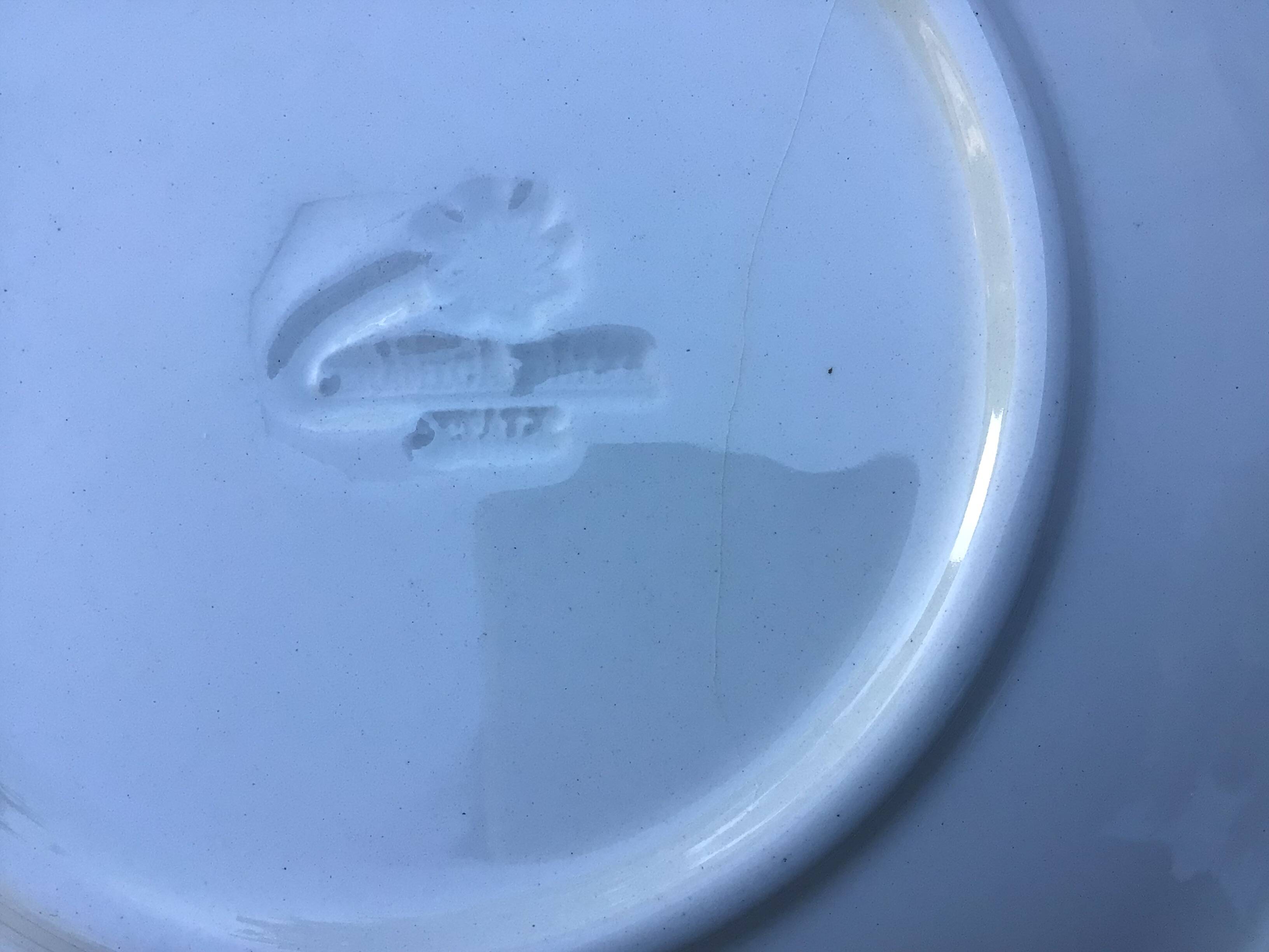 10 Grey-Black Speckled Dessert Plates