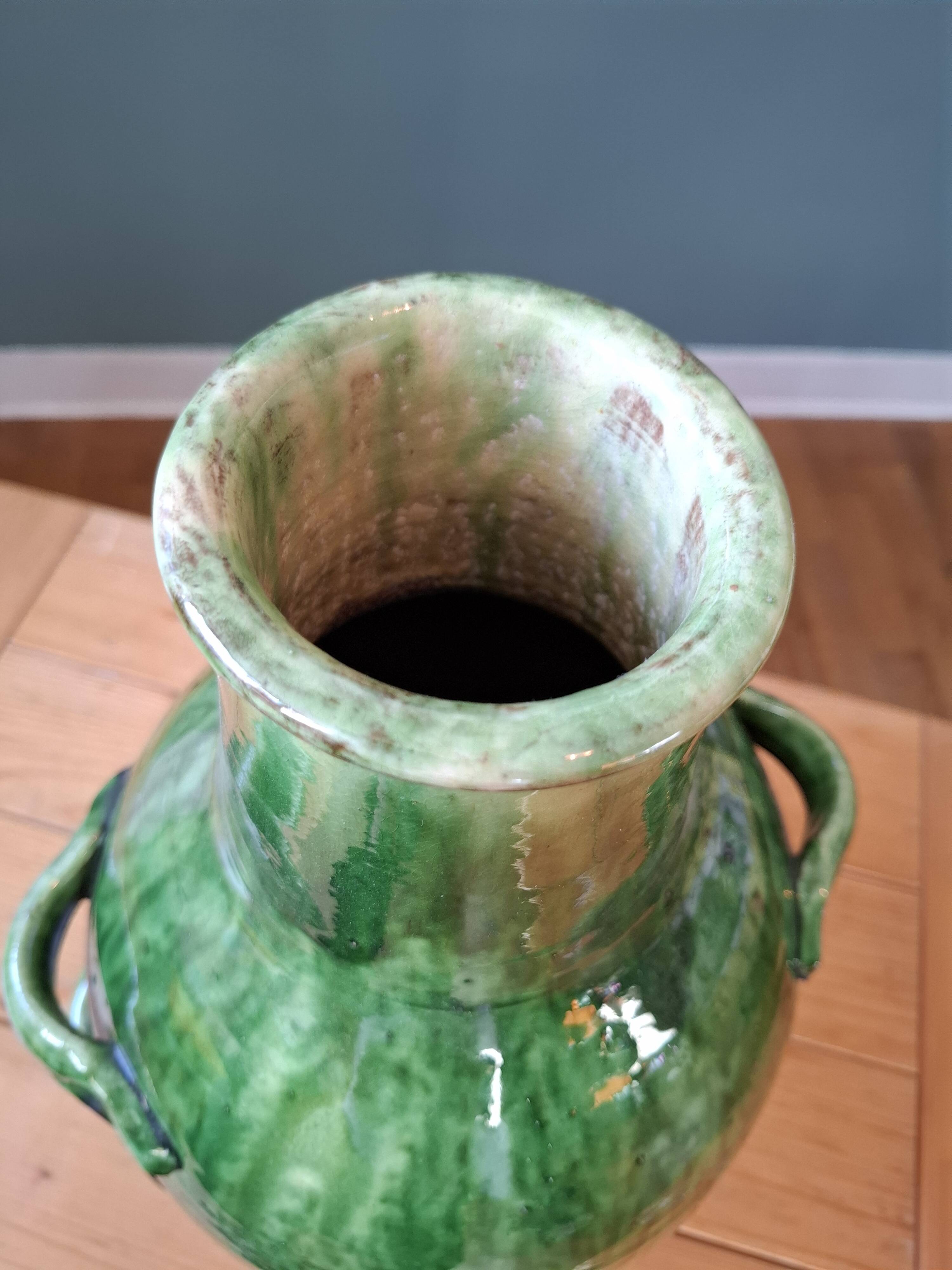 Jarre en terre cuite vernissée