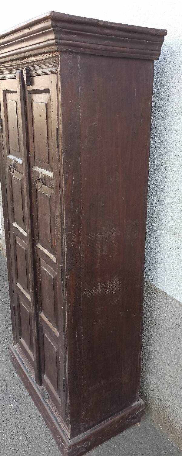 Old dark wooden cabinet