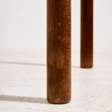 Hungarian calf leather lounge chair and ottoman, set of 2