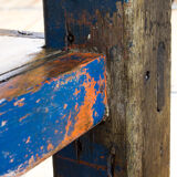 Blue industrial worktable