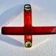 Set of 4 Burnt Orange 1970s Bathroom Accessories