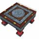 50 x 50 cm hand-carved solid wood tea table