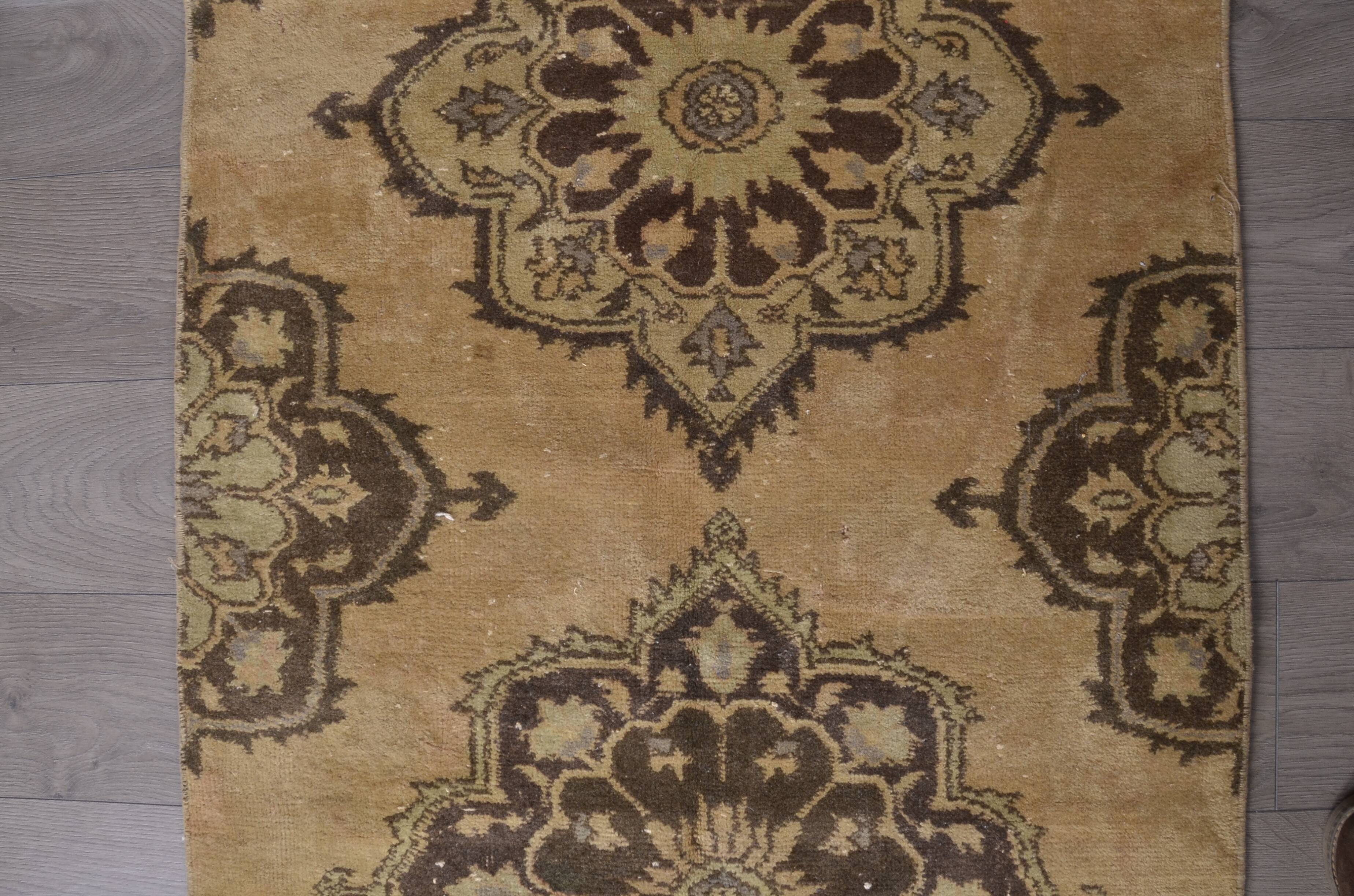 Extra Long Oushak Wool Hallway Runner sku 1904