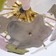 Italian Murano Glass Sputnik Chandelier in Pastel Colors and Polished Brass