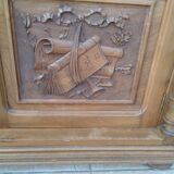 Louis XVI-style walnut library