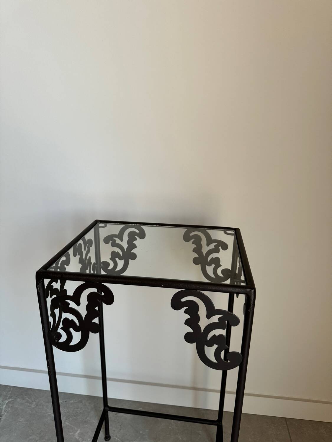 Wrought iron console