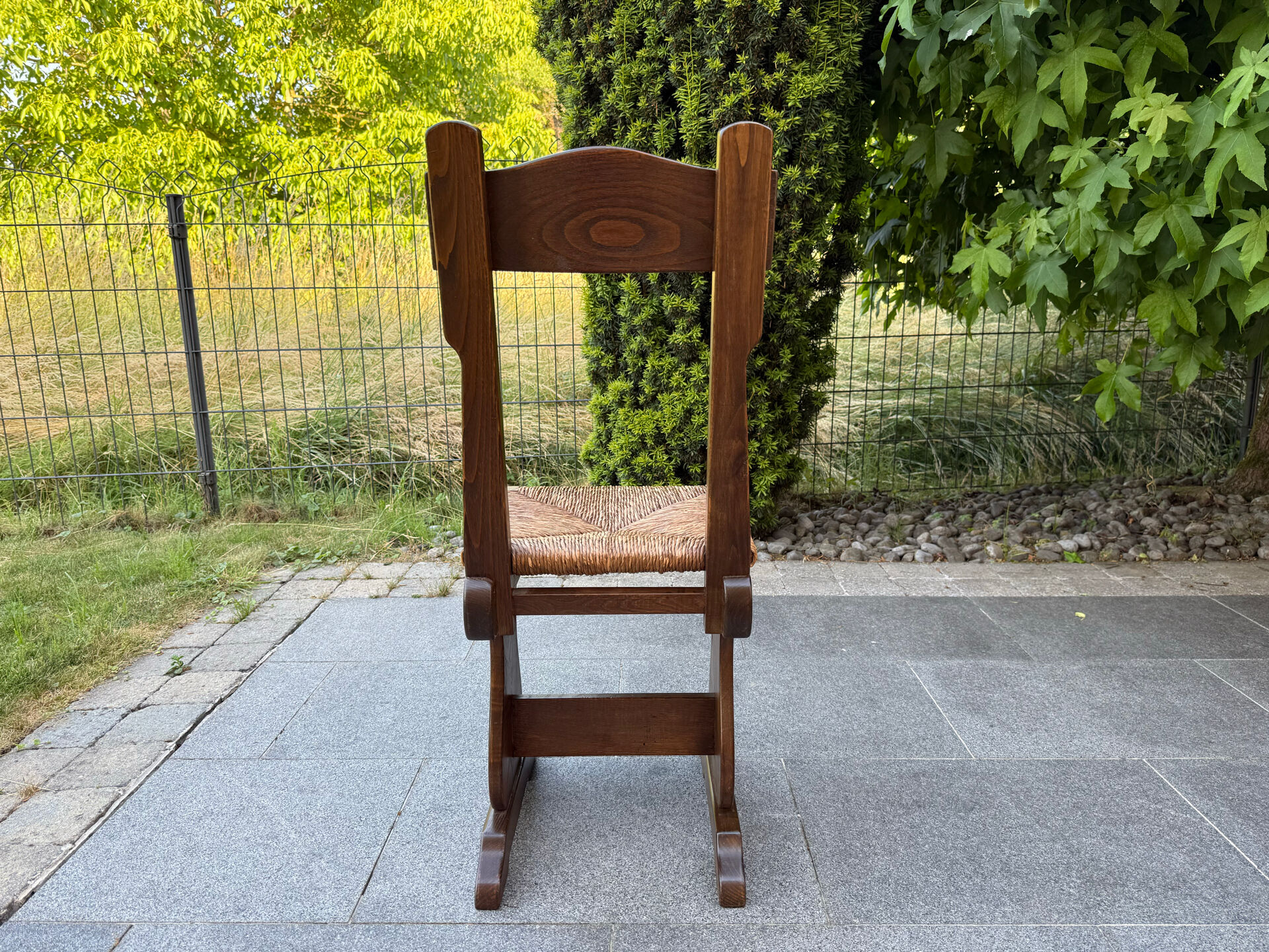Set of 6 rustic 1970s chairs