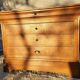Louis-Philippe 19th century solid oak chest of 4 drawers