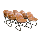 Set of 6 dining room chairs "Sabrina" by Gastone Rinaldi for Rima, 1970s