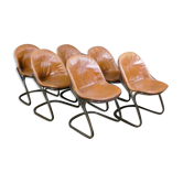 Ensemble de 6 chaises de salle à manger « Sabrina » par Gastone Rinaldi pour Rima, années 1970