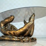 Coffee table, Hollywood Regency, 1980