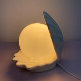 Vintage white shell lamp