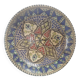 Antique Tunisian ceramic plate, signed and numbered.