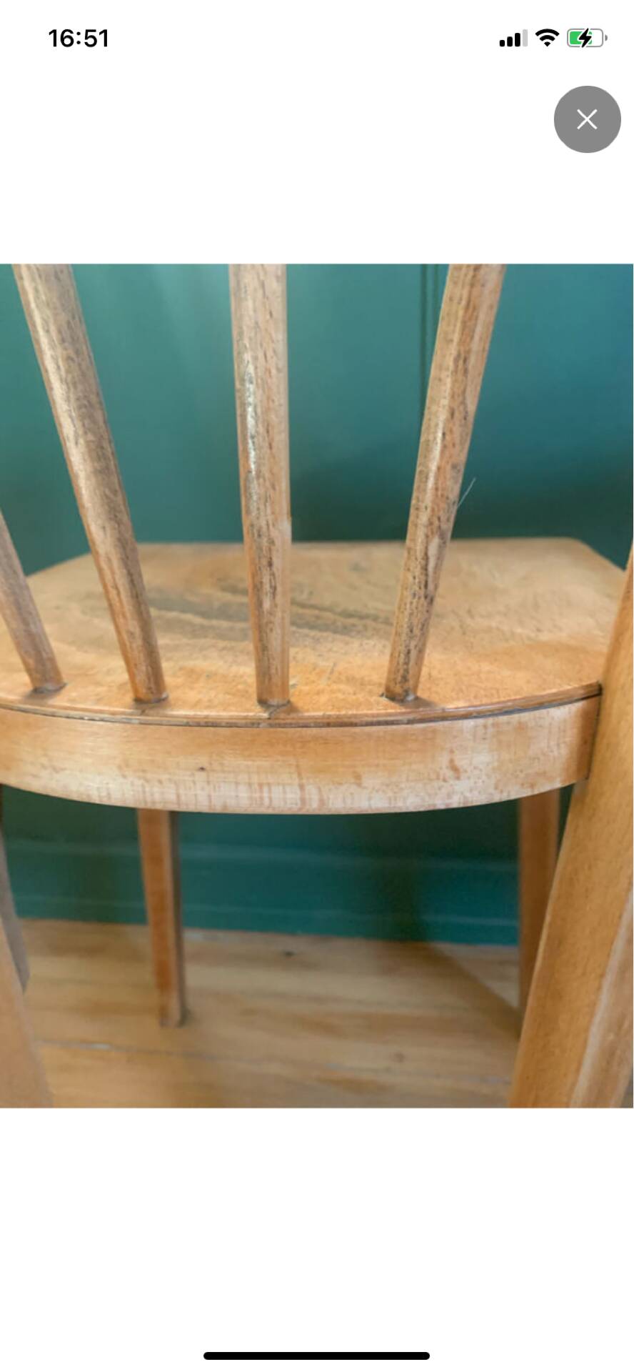 Pair of vintage bistro chairs with slats in beech (1960) - Style