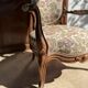 Antique Louis XV cabriolet armchair - floral fabric