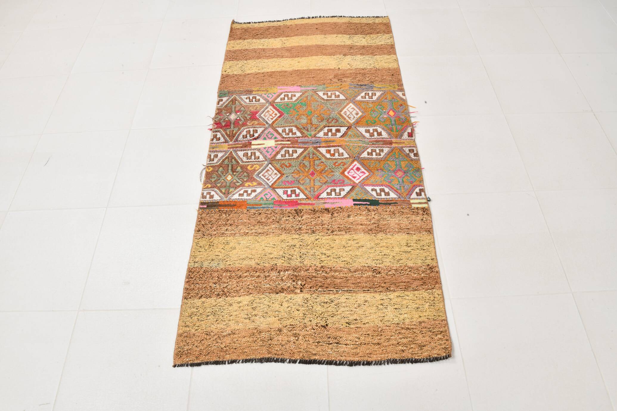 Handmade Wool Vintage Kilim Rug, 83x173Cm