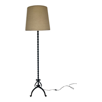 Lampadaire fer forgé annees 60