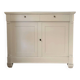 Buffet haut en bois peint - greige