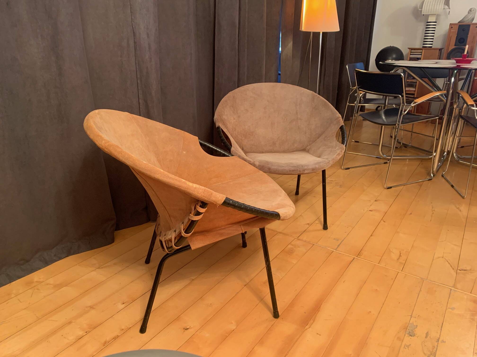 Pair of armchairs designed by Lusch Erzeugnis, Lusch & Co, Germany, 1960s