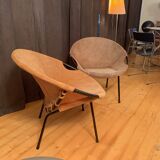 Pair of armchairs designed by Lusch Erzeugnis, Lusch & Co, Germany, 1960s