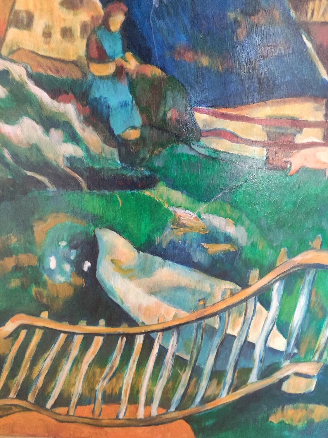 Peinture paysage moderne fauvisme