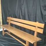 Bench with backrest