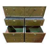 Leather notary's filing cabinet